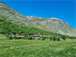 Vue sur le village de Bonneval sur Arc en été - B. Filliol - OTHMV