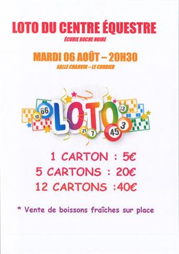 Loto du centre équestre "Ecurie Roche Noire"