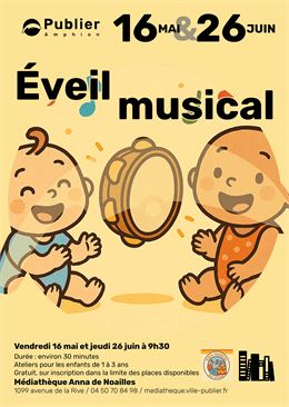 Eveil musical animé par Agnieszka (Eveil musical du Léman) à Publier - Mairie de Publier