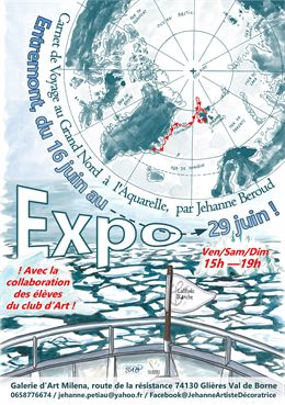 Exposition d'aquarelle_Glières-Val-de-Borne