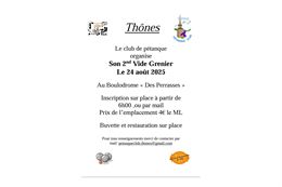 Vide-greniers du Pétanque Club_Thônes - Pétanque Club