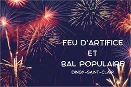 Feu artifice - Bal populaire - Dingy-Saint-Clair - Office de tourisme