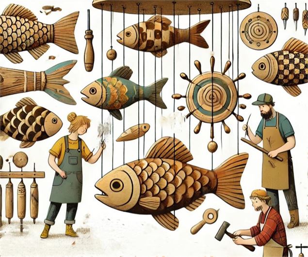 Ateliers Sculpture sur bois « À fond les poissons ! »_Bourg-en-Bresse - Antoine Maupu - Atelier scul