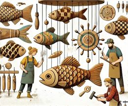 Ateliers Sculpture sur bois « À fond les poissons ! »_Bourg-en-Bresse - Antoine Maupu - Atelier scul