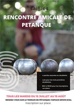 Rencontre amicale de pétanque_Les Saisies