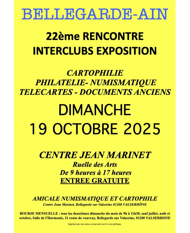 Affiche Interclubs 2025 - ANCB