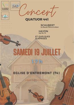 Concert " Quatuor 441"_Glières-Val-de-Borne