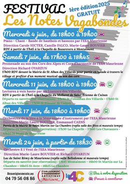 Festival Les Notes Vagabondes_4C - Communauté de Communes du Canton de La Chambre