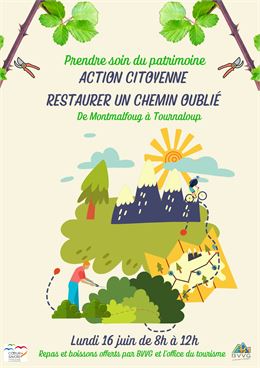 Chantier débroussaillage de chemin