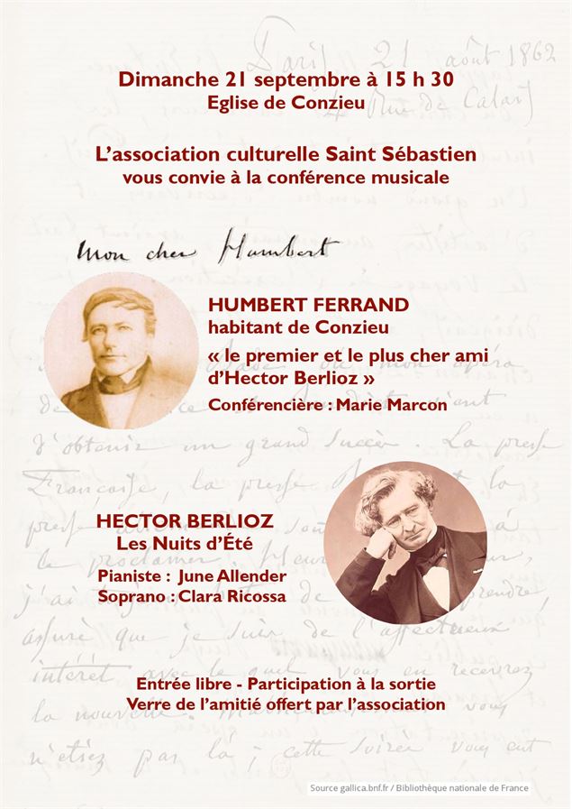 Humbert Ferrand et Hector Berlioz, une amitié épistolaire et musicale_Conzieu - Marie Marcon