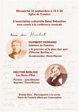 Humbert Ferrand et Hector Berlioz, une amitié épistolaire et musicale_Conzieu - Marie Marcon