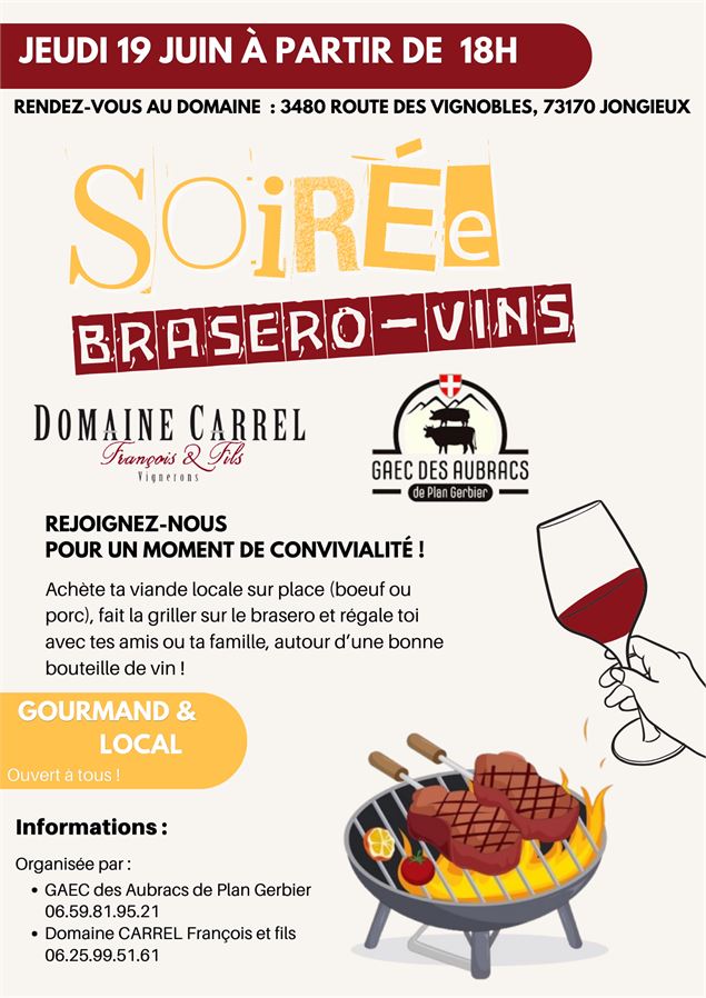 Soirée Brasero - Vins - .
