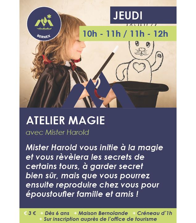 affiche de l'animation - Bernex animations