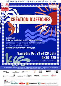 Événement : Création d'affiches pour la salle de lecture_Cruseilles - © Micro-Folie Pays de Cruseill
