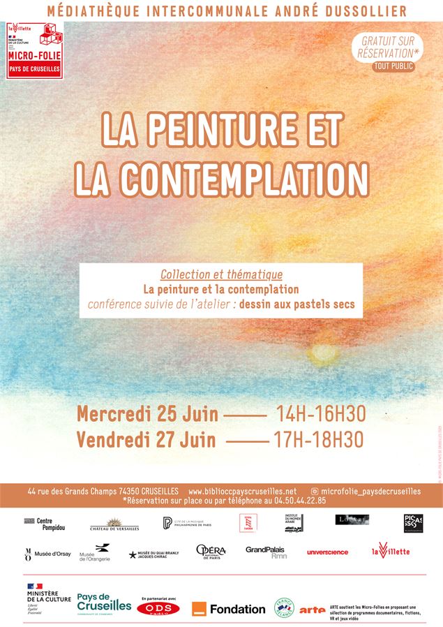 Collection et thématique : La peinture et la contemplation_Cruseilles - © Micro-Folie Pays de Crusei