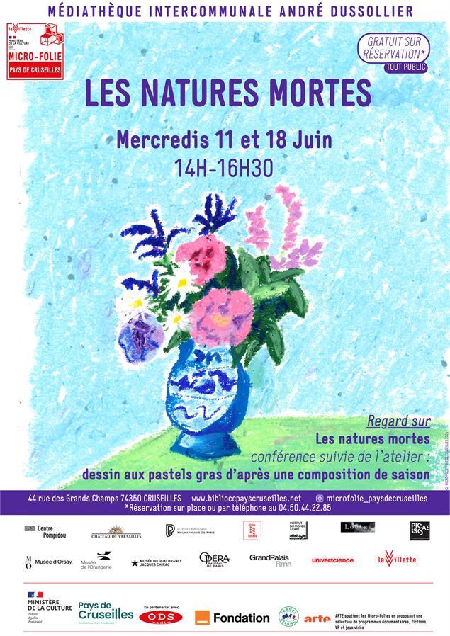Regard sur : Les natures mortes_Cruseilles - © Micro-Folie Pays de Cruseilles 2025
