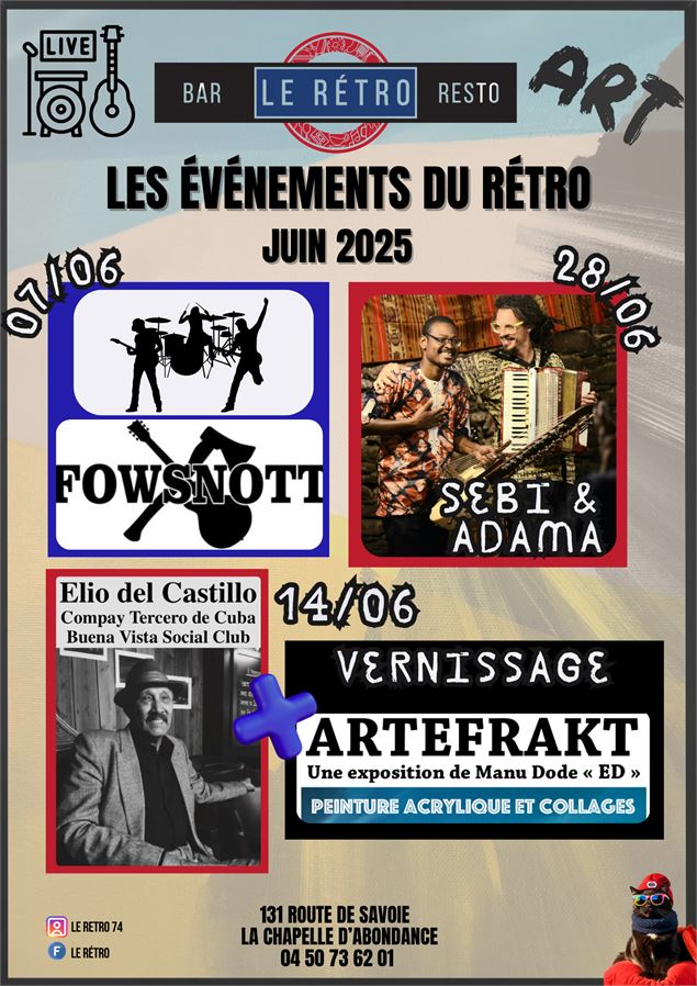 Les événements du Rétro - Juin 2025 - Le Rétro