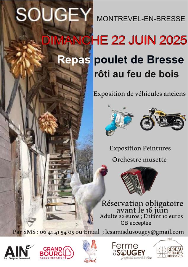 Affiche Fête du Poulet de Bresse_Montrevel-en-Bresse - ©Amis du Sougey