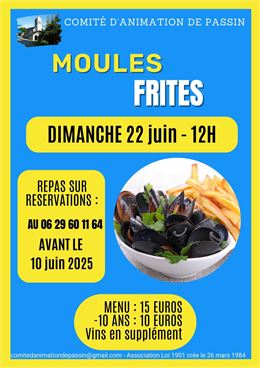 Repas moules frites à Passin_Champagne-en-Valromey - Pixabay