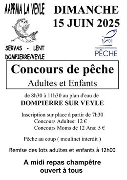 Concours de pêche adulte et enfant - AAPPMA La Veyle