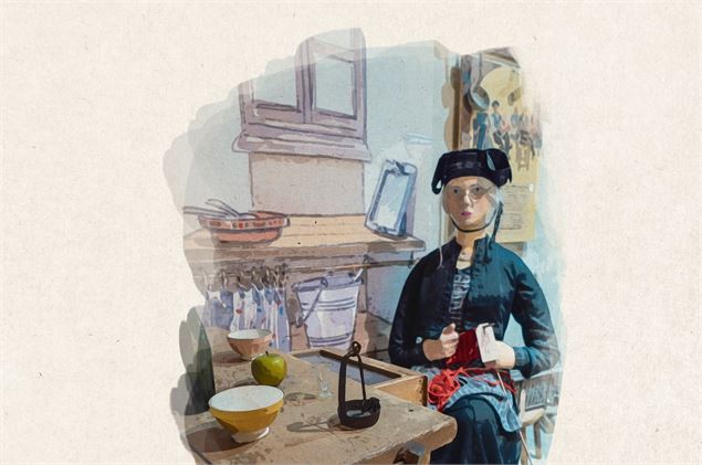visite guidée : Echos gourmands au musée de St-Martin - OT St-Martin-de-Belleville-illustration Véro