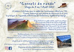 Carnets de rando : stage d'aquarelle dans les montagnes des Contamines_Les Contamines-Montjoie - Thi