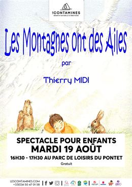 Spectacle pour enfants : "Les montagnes ont des ailes" de Thierry Midi_Les Contamines-Montjoie