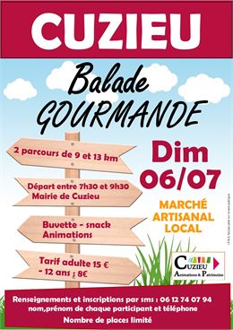 Balade gourmande et marché artisanal_Cuzieu - Cuzieu Animation et Patrimoine
