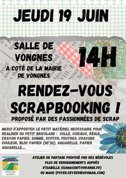 Atelier scapbooking_Vongnes - Foyer Rural Ceyzerieu