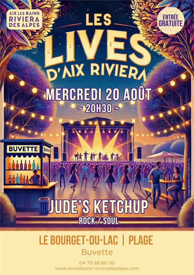 LES LIVES D'AIX RIVIERA - Jude's Ketchup (Pop Rock)_Le Bourget-du-Lac