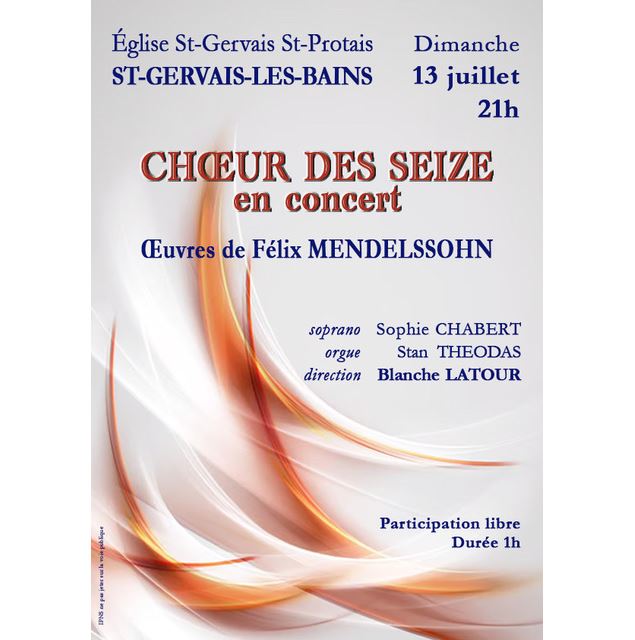 Concert du Chœur des Seize_Saint-Gervais-les-Bains