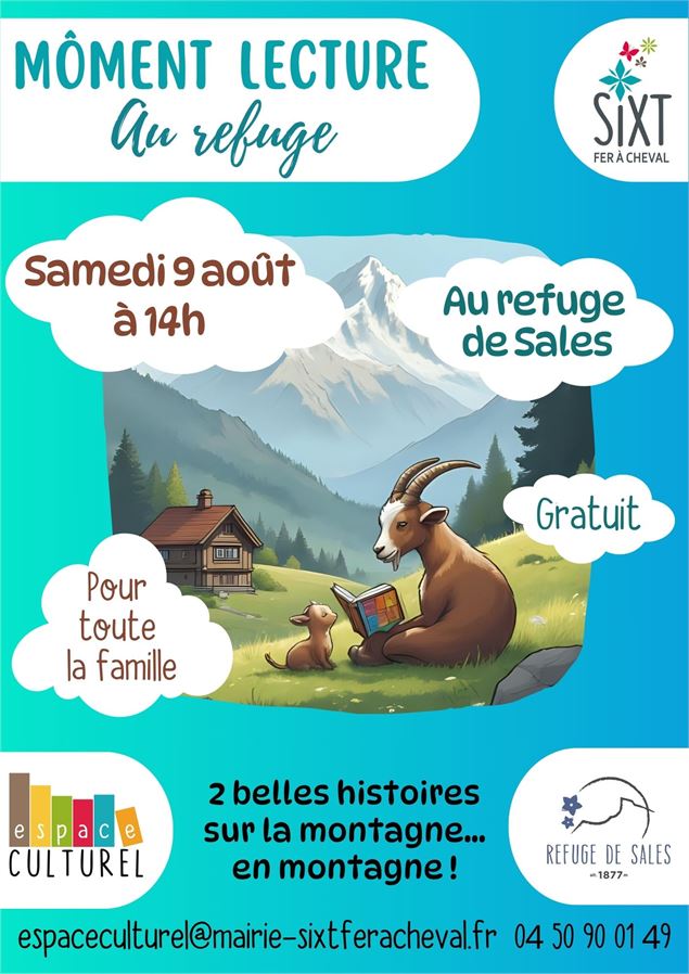 Môment lecture au refuge_Sixt-Fer-à-Cheval