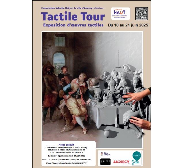 Le Tactile Tour à Annecy - Association Valentin Haüy & Ville d'Annecy