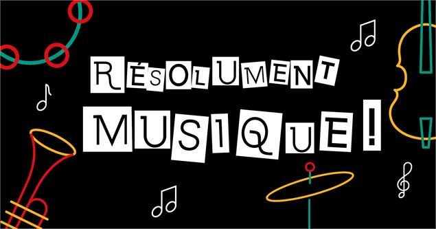 instruments de musique colorés - Médiathèque de Thonon