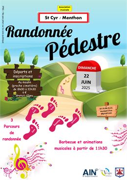 Affiche randonnée pedestre 22 juin - oui