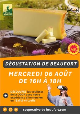 Dégustation Beaufort - Coopérative laitière du Beaufortain