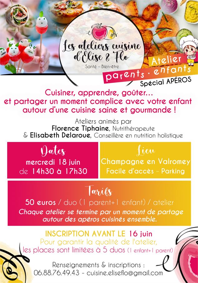Les ateliers cuisine d'Elise et Flo_Champagne-en-Valromey - Les ateliers cuisine d'Elise et Flo