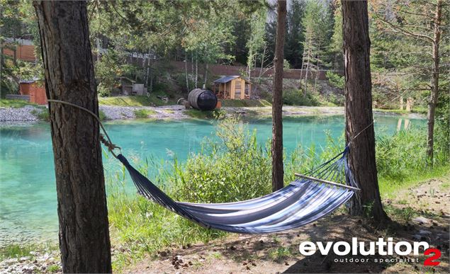 Le lac de Sollières avec sauna et hamac - Fabrice Huteau