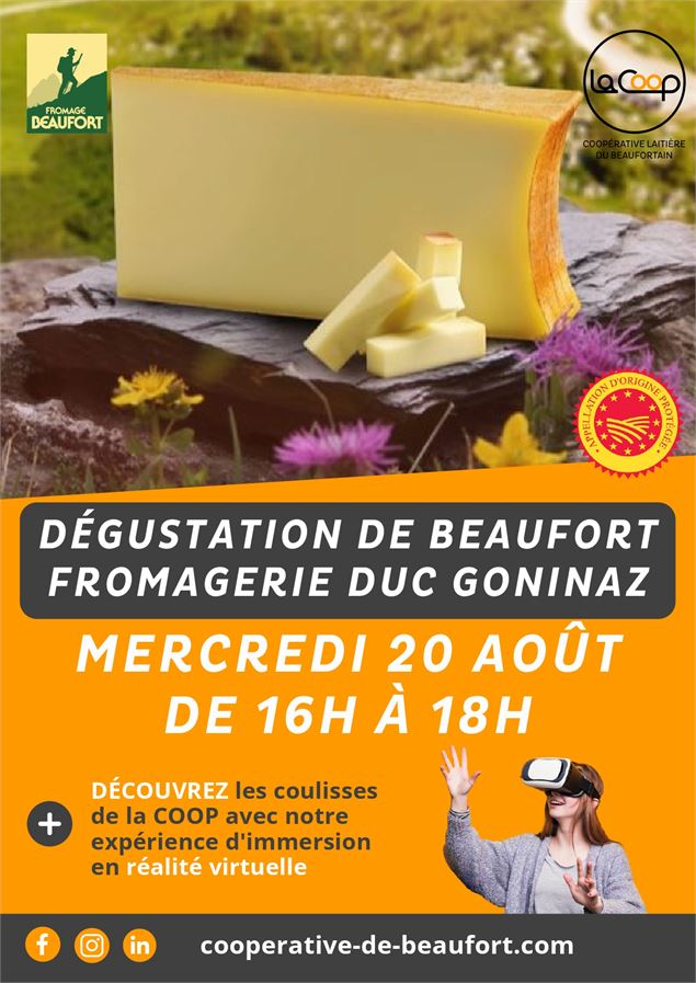 Dégustation de Beaufort à la fromagerie Duc Goninaz_Arêches-Beaufort - Coopérative laitière du Beauf