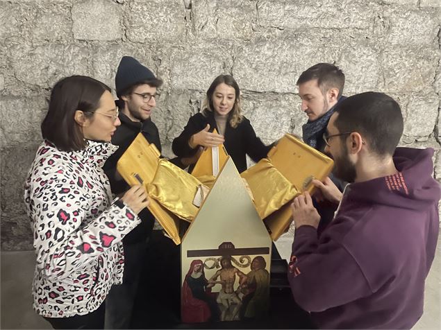 Séance d'escape game au château des ducs de Savoie - S.Carette - Département de la Savoie