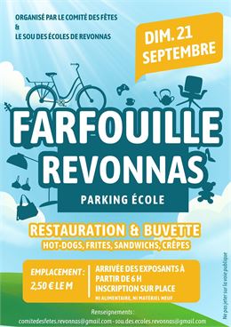 Farfouille Revonnas Flyer - Comité des fêtes et Sou des écoles de Revonnas