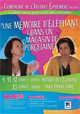 Théâtre : Une mémoire d'éléphant (dans un magasin de porcelaine)_Annecy