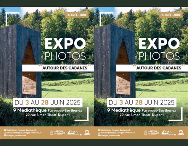 flyer photo cabane noire et arbres en double - Mairie de Faverges-Seythenex, Numerica photo club