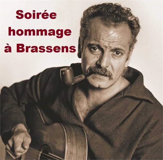 Affiche Diner - Concert Brassens - Abondance Événements