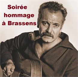 Affiche Diner - Concert Brassens - Abondance Événements