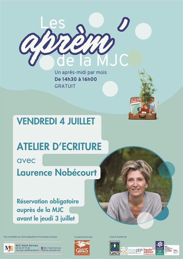 Atelier d'écriture avec Laurence Nobécourt_Saint-Gervais-les-Bains