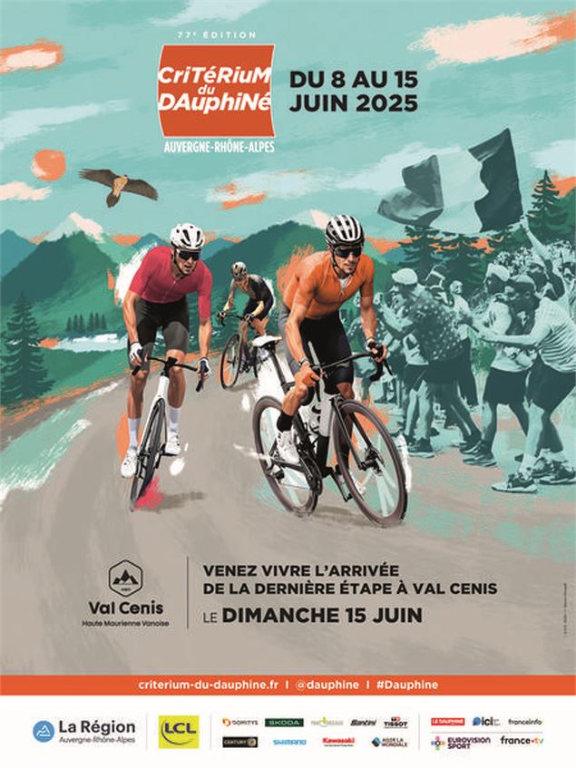 Passage du Critérium du Dauphiné course cyclo à Aussois_Aussois - Critérium du Dauphiné libéré