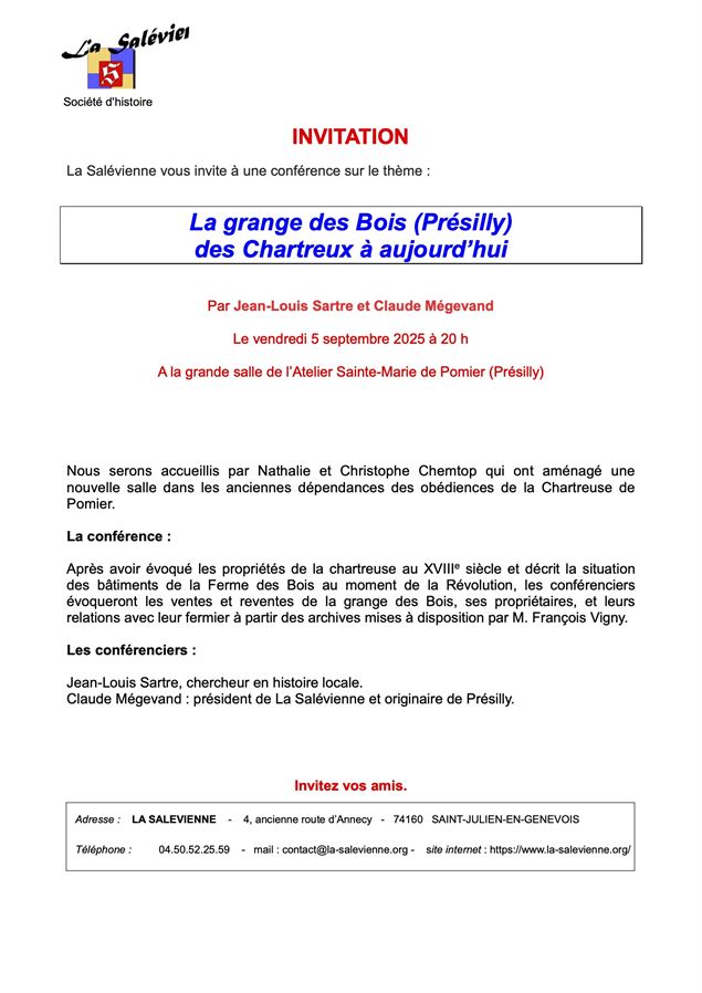 Affiche - La Salévienne