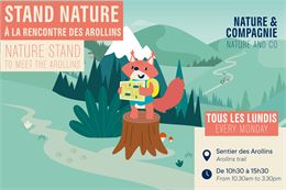 Nature & Cie. : Stand Nature  "À la rencontre des Arollins"_Les Arcs - ADS