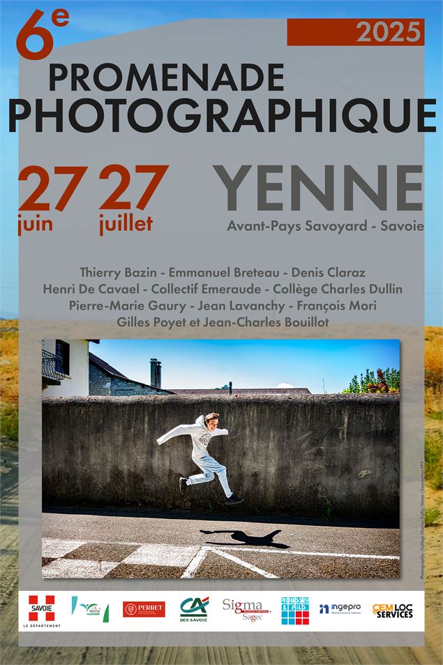 Affiche Promenade Photographique de Yenne 2025 - ©jeancharlesbouillot